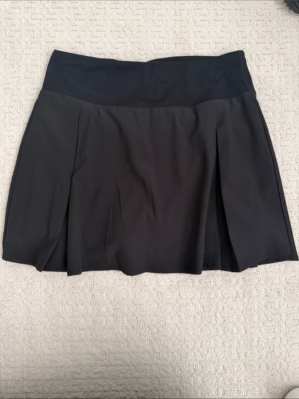Black Women's Pleated Tennis Skirt
